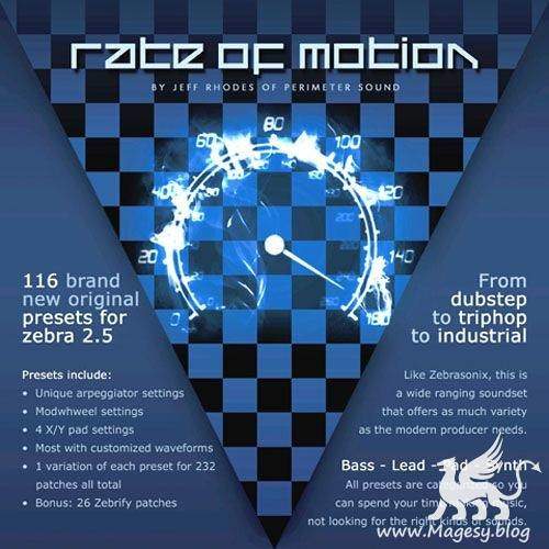 Rate Of Motion for ZEBRA 2.5