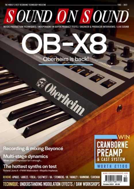Sound On Sound UK-USA October 2022