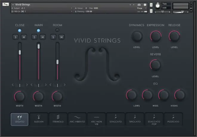 Vivid Strings: Basses KONTAKT